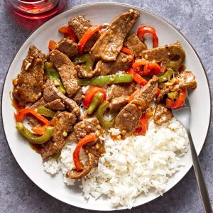 Pepper Steak & Rice
