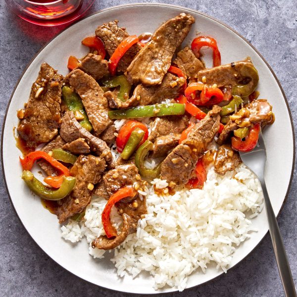 Pepper Steak & Rice